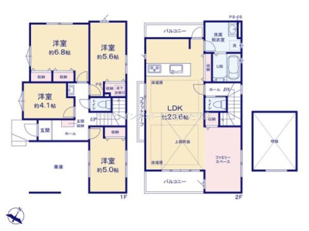 Ԏ} Eg[t23LDKI胏tAŉƎyIJ2ʃoRj[I