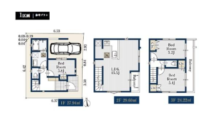 �Ԏ��} �s�Q�l�v�����t���z3�A980���~�i�y�n���i2�A600���~�@�������i1�A380���~�j
�Ԏ��F3LDK / LDK�͍L�X15.5���I�S�������[�����I�J��������2�ʃo���R�j�[�I�r���h�C���K���[�W����