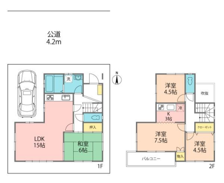 �Ԏ��} LDK�͍L�X15���I��Q����7.5���̍L����3���̃L�b�`���t���ł��I������o���R�j�[�ɖʂ����邢�����I���֏㕔�����ŊJ��������I�J�[�X�y�[�X1��I