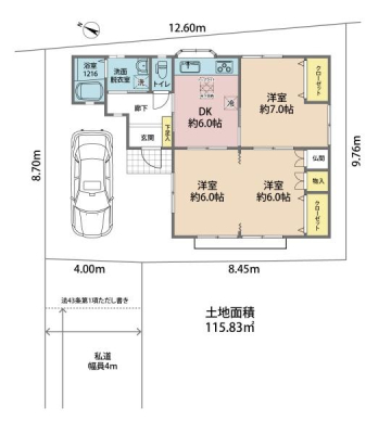 �Ԏ��} �S���U���^�C�v��3DK�ŁA������Ԃƃv���C�x�[�g��Ԃ𕪂��₷���Ԏ��ł��B�S���i���Ȃ��̃t���b�g�݌v�I