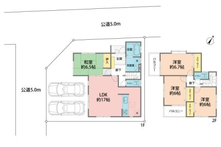 �Ԏ��} �p�n�I����Q�䒓�ԉ\�ILDK�͍L�X17���I���r���O�Ƒ����Ԃ�6.5���a���I2�K3�������S��6���ȏ�̂�Ƃ肠��L���I