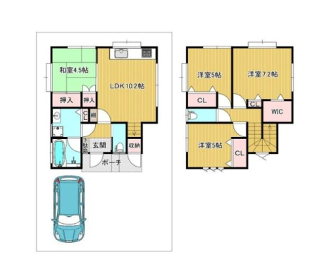 �Ԏ��} �y�n32.54�؁I����26�N�z�B���[�����Ղ�̃E�H�[�N�C���N���[�[�b�g�t���I