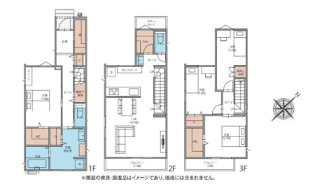 �Ԏ��} �J�[�X�y�[�X2��i���ʎԂP��{�y�����ԂP��j16�����̍L�XLDK�ɉ�b�̒e�ޑΖʃL�b�`���I4LDK�I