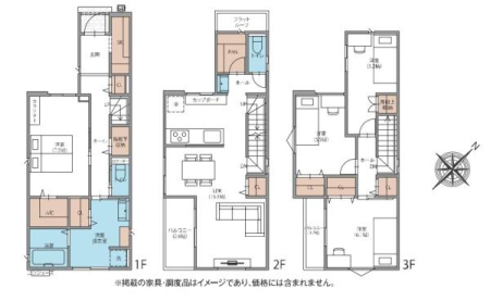 �Ԏ��} �J�[�X�y�[�X2��i���ʎԂP��{�y�����ԂP��j16�����̍L�XLDK�ɉ�b�̒e�ޑΖʃL�b�`���I4LDK�I