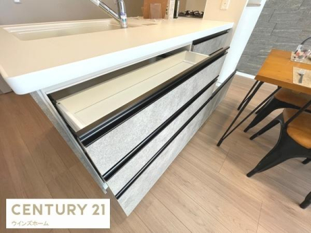 �L�b�`�� �L�b�`���J�E���^�[�ɂ͎��[�͂̂�������o���t���E�����ڂ��������ŐH��Ȃǂ������Ղ������܂��I