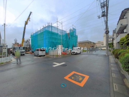 �O�ʓ��H�܂ތ��n�ʐ^ �����������Z��X�I�k����6�����H�A����9�����H�ɖʂ������邭���������p�n�I���ӊ��ǍD�ł��B