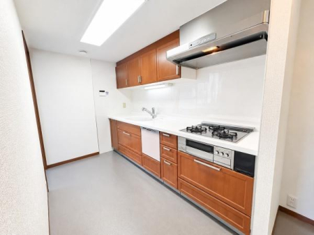 �L�b�`�� �V�X�e���L�b�`���͂������ɏW���ł���Ǖt���^�C�v���̗p���܂����I�r���g�C���H��@������������@�\�L�b�`���ł��I�������������Ȃ��悤�ɔz�u���ꂽ�L�b�`���X�y�[�X�ɂȂ��Ă��܂��B
